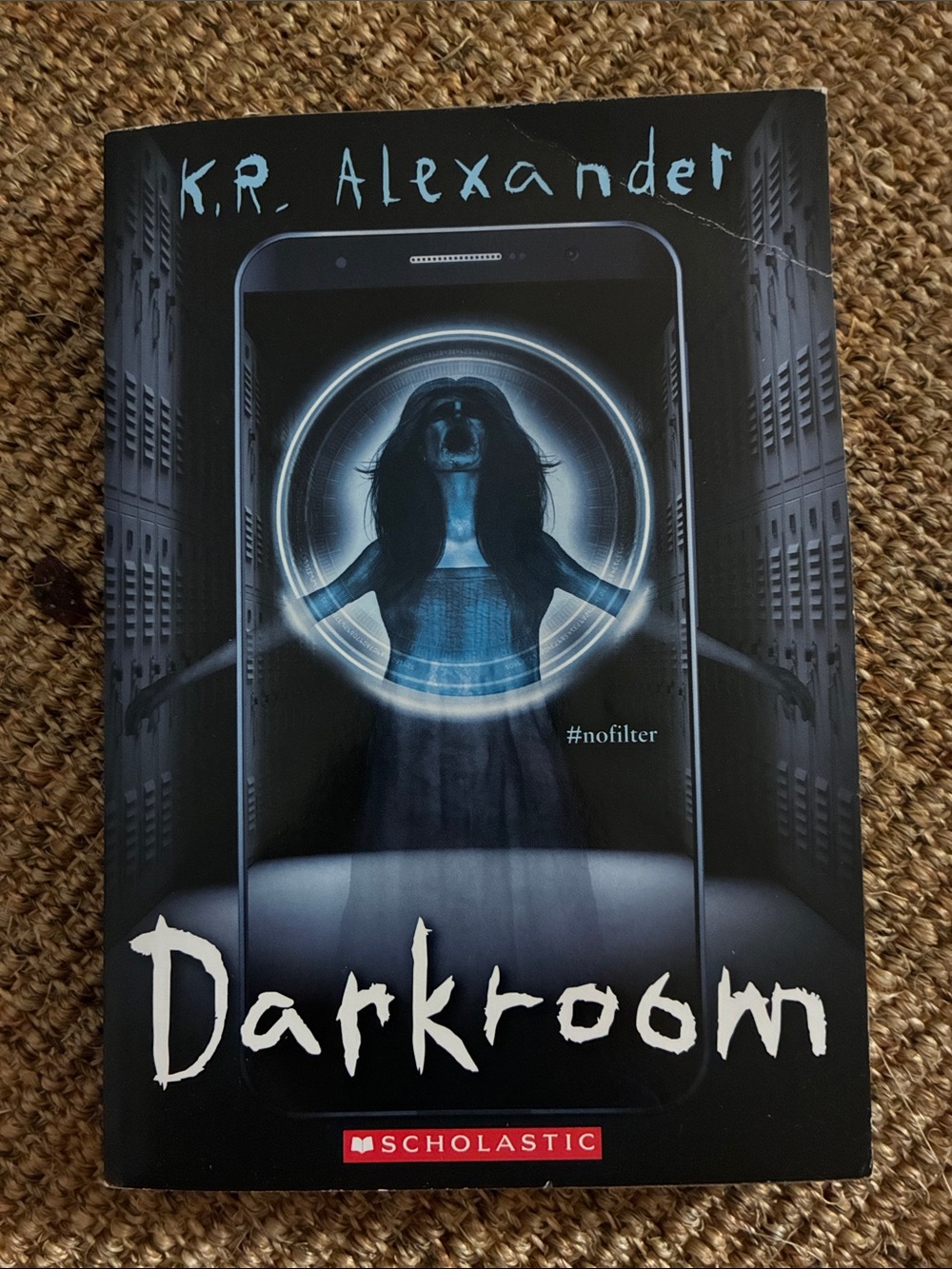 Scholastic Darkroom — Black and Blue Horror Cover